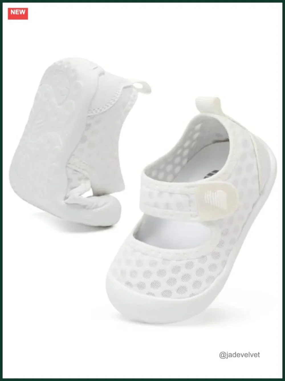 Toddler Barefoot Water Shoes with Arch Support Hook and Loop Closure Non-Slip